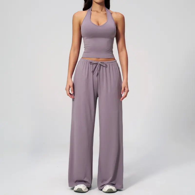 WOMEN'S 2-PIECE LOUNGE SET COMFY·STYLISH·VERSATILE✨ Polyester-Silk Fitted Summervibe Sweatsuit💖
