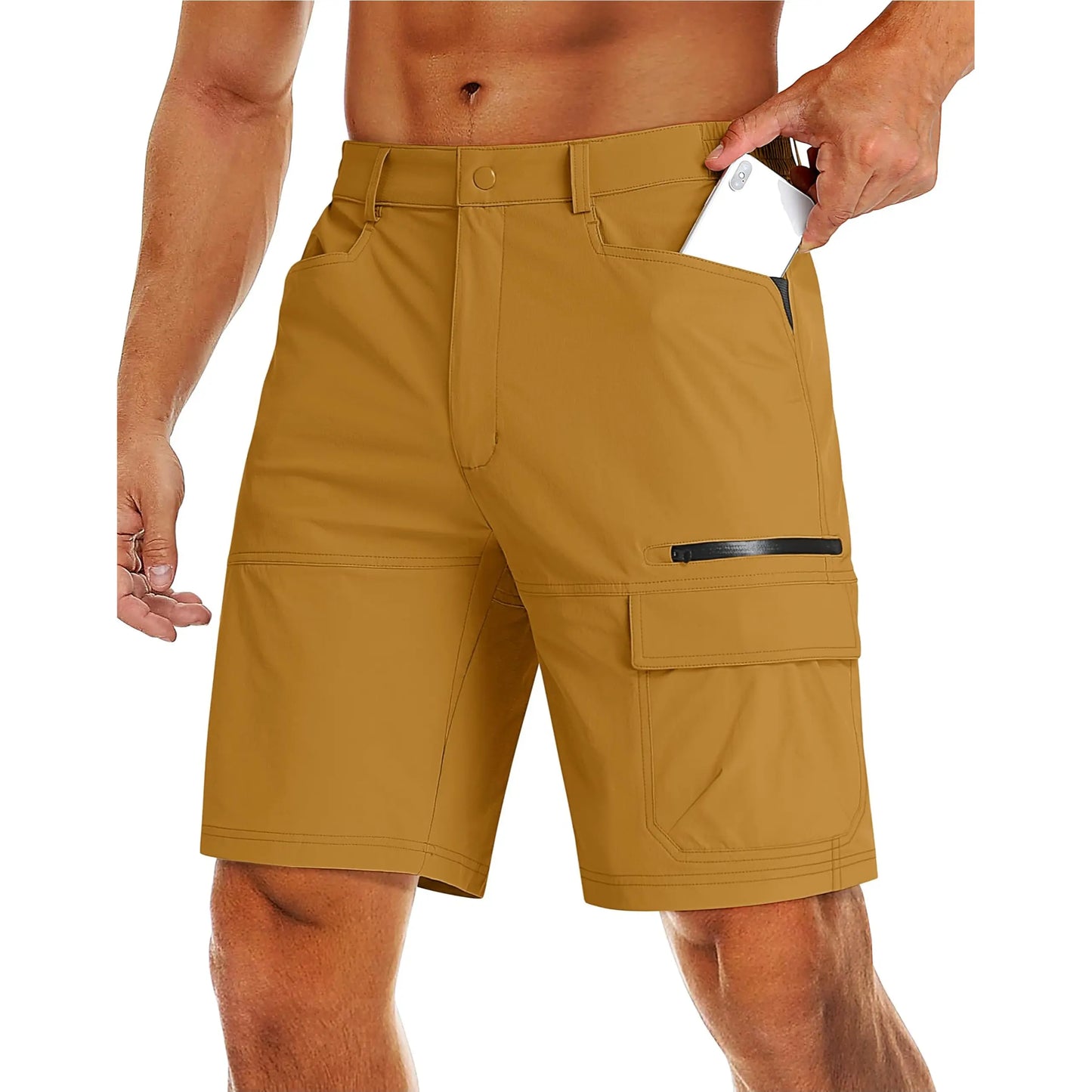 Men's 9" Casual Cargo Shorts, Lightweight Quick