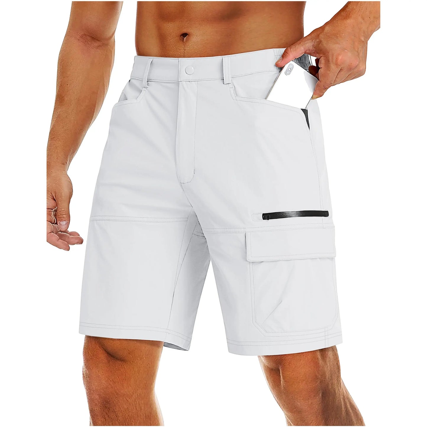 Men's 9" Casual Cargo Shorts, Lightweight Quick