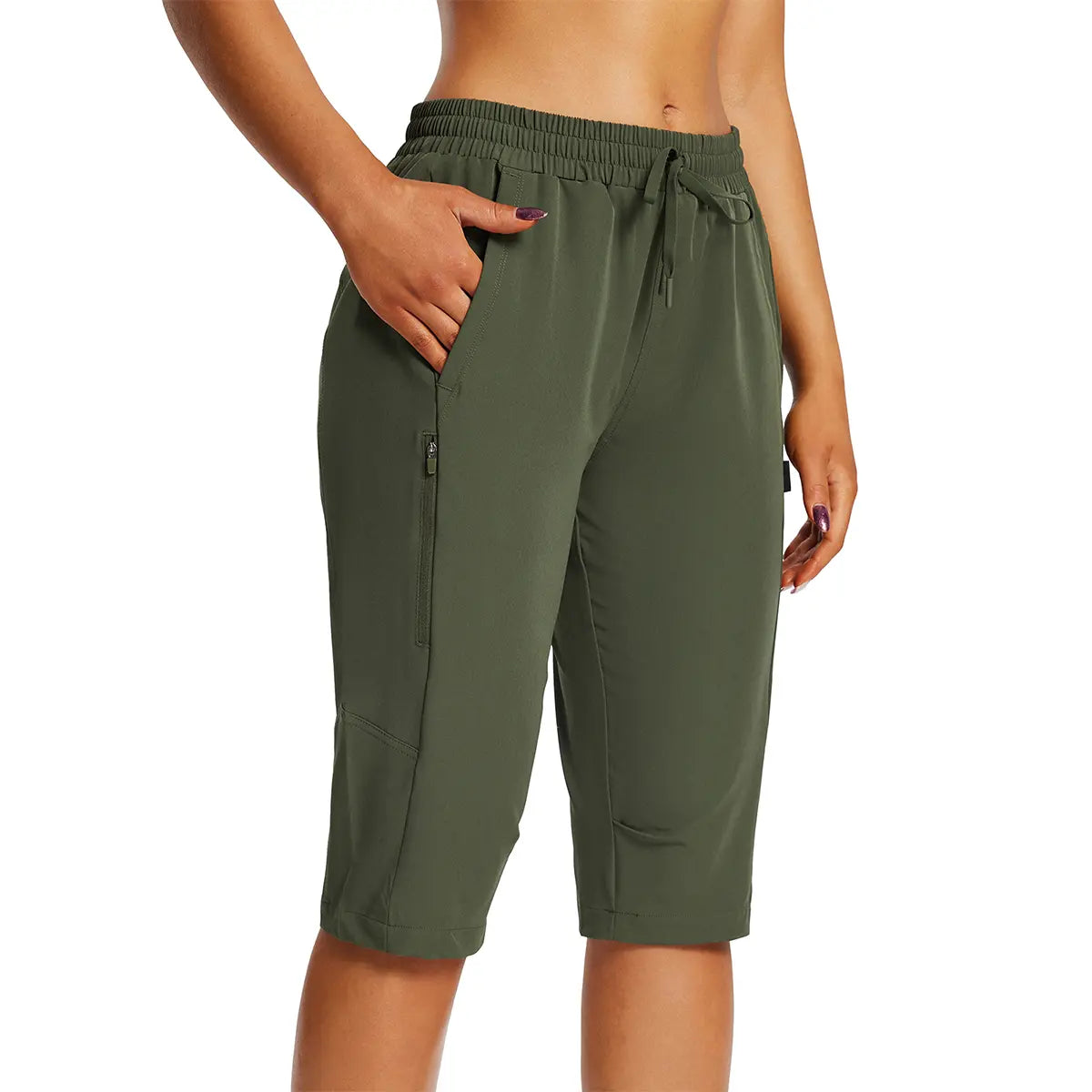 Women's Lightweight Hiking Shorts with Secure Zipper Pockets for Outdoor Adventures⭐
