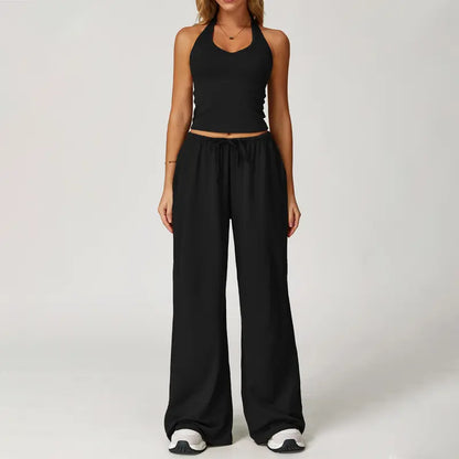 WOMEN'S 2-PIECE LOUNGE SET COMFY·STYLISH·VERSATILE✨ Polyester-Silk Fitted Summervibe Sweatsuit💖