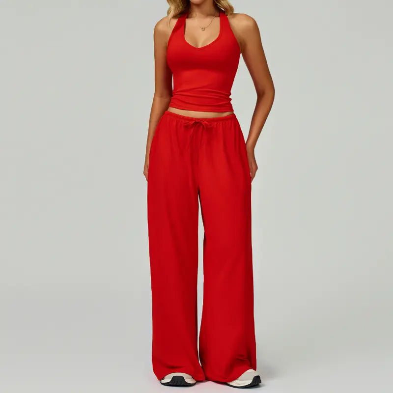 WOMEN'S 2-PIECE LOUNGE SET COMFY·STYLISH·VERSATILE✨ Polyester-Silk Fitted Summervibe Sweatsuit💖