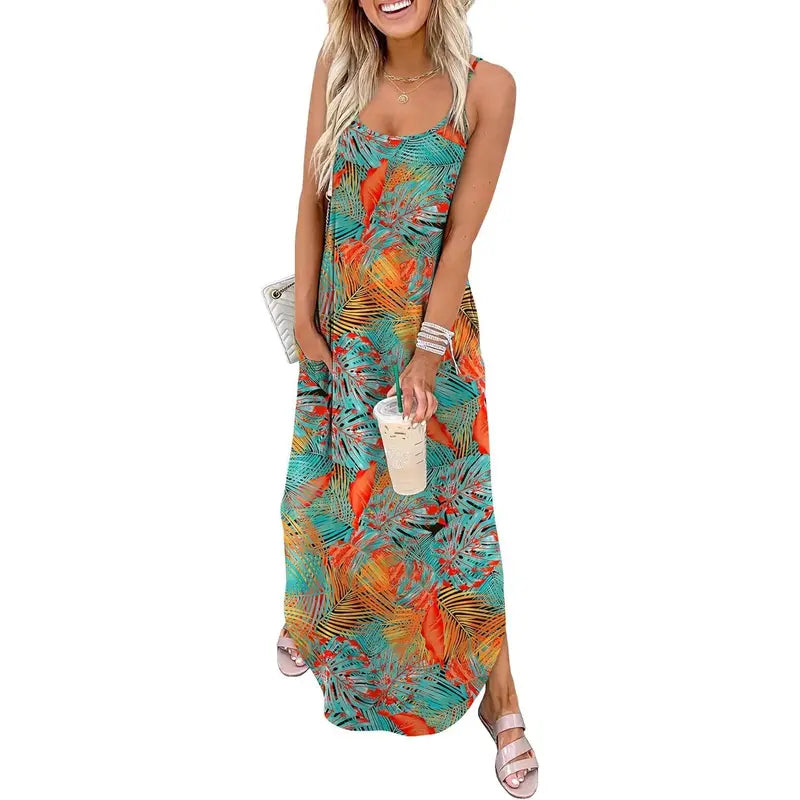 💃 Women’s Boho Maxi Dress – Lightweight, Breathable & Ultra Flattering Fit💖💖