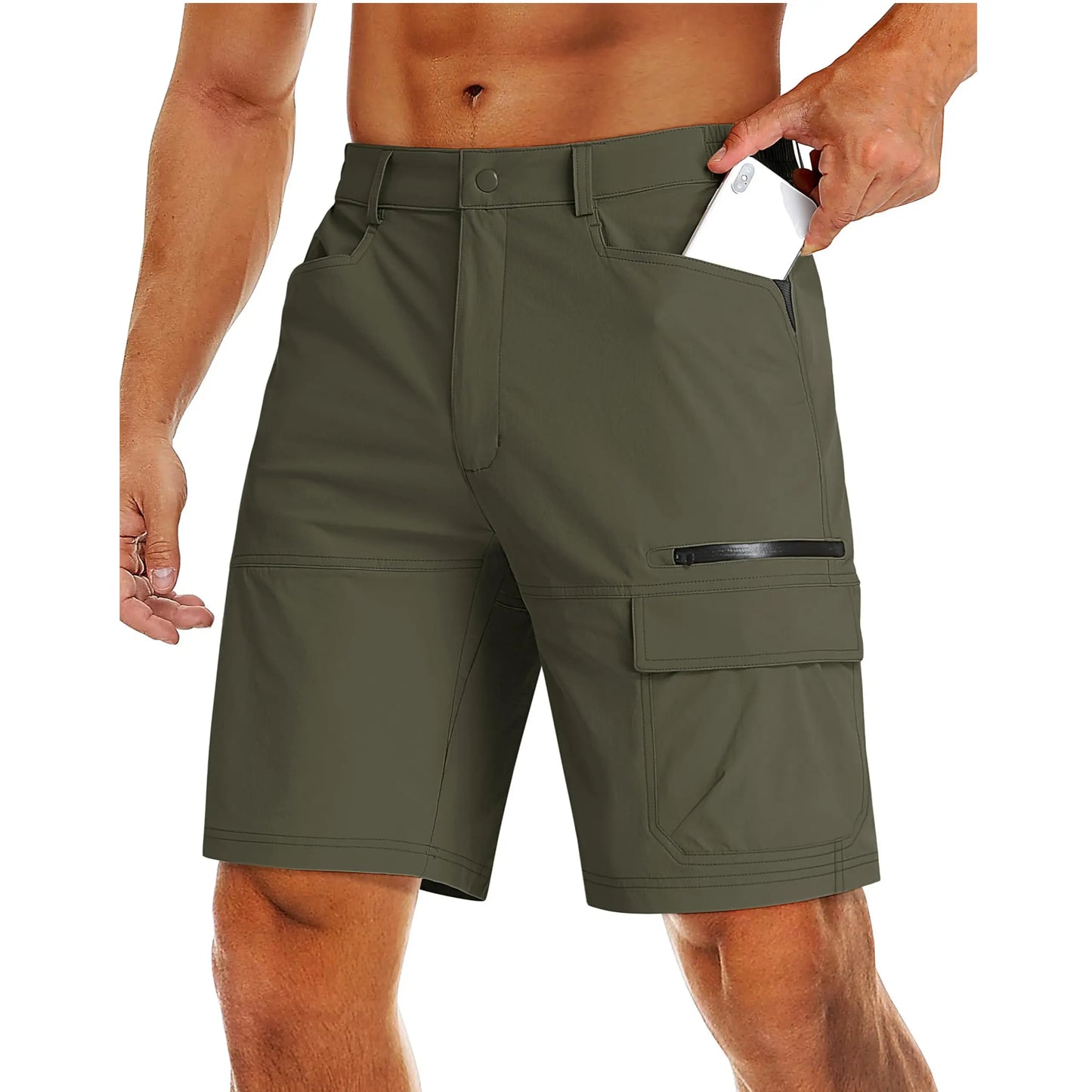 Men's 9" Casual Cargo Shorts, Lightweight Quick