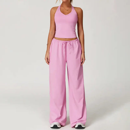 WOMEN'S 2-PIECE LOUNGE SET COMFY·STYLISH·VERSATILE✨ Polyester-Silk Fitted Summervibe Sweatsuit💖