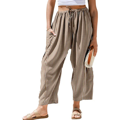 💕Womens Wide Leg Gingham Striped Plaid Pants✨ The Pants You’ll Want To Live In All Summer 🌿
