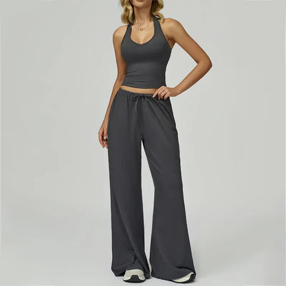 WOMEN'S 2-PIECE LOUNGE SET COMFY·STYLISH·VERSATILE✨ Polyester-Silk Fitted Summervibe Sweatsuit💖