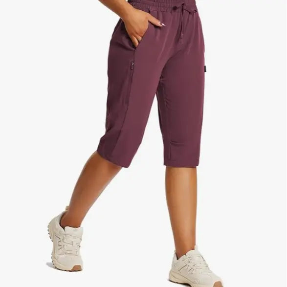 Women's Lightweight Hiking Shorts with Secure Zipper Pockets for Outdoor Adventures⭐