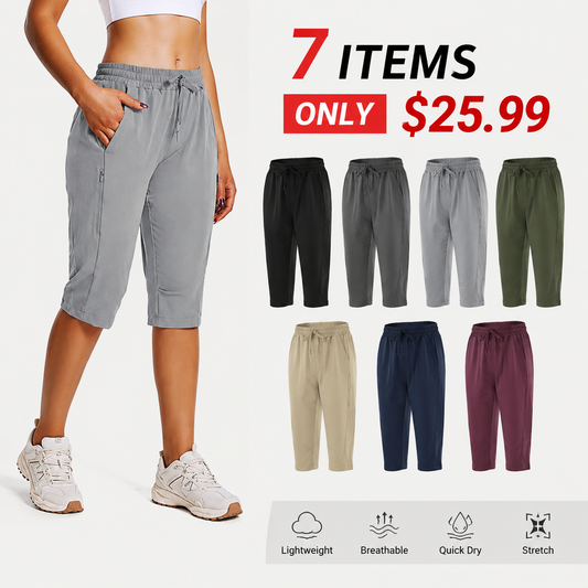 Women's Lightweight Hiking Shorts with Secure Zipper Pockets for Outdoor Adventures⭐
