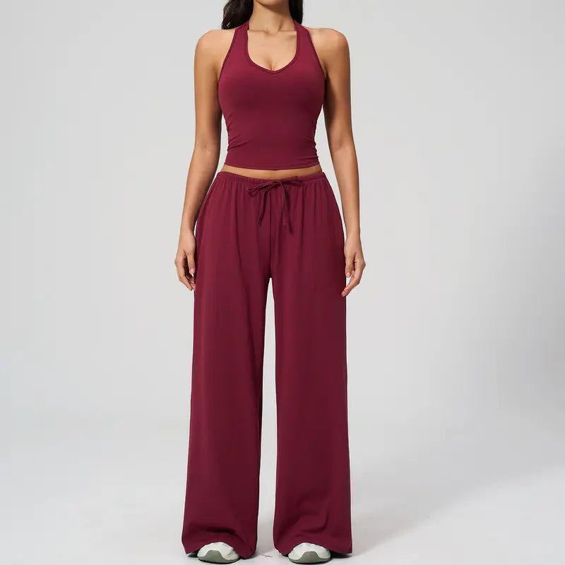 WOMEN'S 2-PIECE LOUNGE SET COMFY·STYLISH·VERSATILE✨ Polyester-Silk Fitted Summervibe Sweatsuit💖