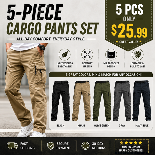 Men's Tactical Cargo Pants – The Ultimate Outdoor Pants For Men Who Stay Active🔥