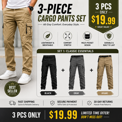 Men's Tactical Cargo Pants – The Ultimate Outdoor Pants For Men Who Stay Active🔥