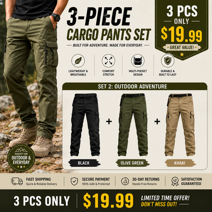 Men's Tactical Cargo Pants – The Ultimate Outdoor Pants For Men Who Stay Active🔥