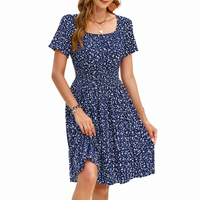 Navy Ditsy