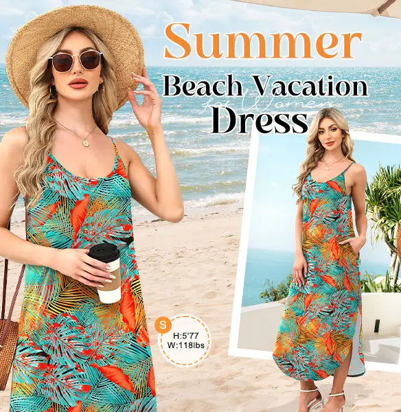 💃 Women’s Boho Maxi Dress – Lightweight, Breathable & Ultra Flattering Fit💖💖